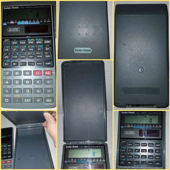 EUC VINTAGE RADIO SHACK SOLAR ELECTRONIC CALCULATOR - Picture 1 of 7